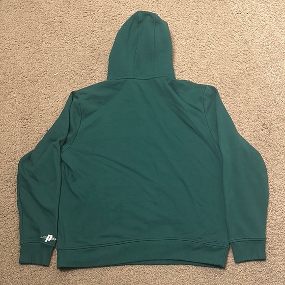 Prince Mens Pickleball Green Logo Hoodie Fleece Pullover Sweatshirt Size L - Picture 2 of 5